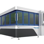 Işık yolu sistemi ile 500w metal fiber lazer kesim makinesi bıçak masa