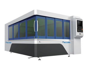 Işık yolu sistemi ile 500w metal fiber lazer kesim makinesi bıçak masa