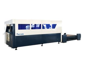 Tek platformlu cnc fiber lazer kesim makinesi, metal levha kesici