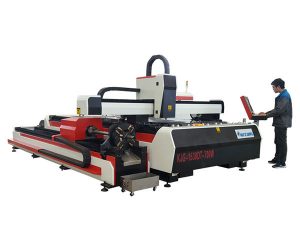 Fiber lazer metal kesme makinası 500w 800w 1kw 800 mm / sn çalışma hızı