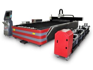 Kapalı tip cnc fiber lazer kesim makinesi 500 w / 1000 w yüksek mukavemetli