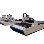 Metal plaka için yüksek hassasiyetli fiber lazer kesim makinesi çift doğrusal motor
