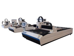 Metal plaka için yüksek hassasiyetli fiber lazer kesim makinesi çift doğrusal motor