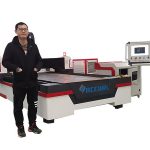 Doğrusal kılavuz sürücü cnc lazer boru kesme makinası için bakır / titanyum