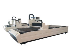 Çift kullanımlı lazer tüp kesme ekipmanları, profesyonel cnc lazer tüp kesme makinası